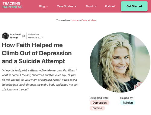 How Faith Helped me Climb Out of Depression and a Suicide Attempt